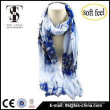 2015 модный классический дизайн фарфора печати вискоза шарф фарфора дизайн платок